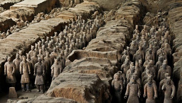 Археологи обнаружили в Китае фрагмент терракотовой армии